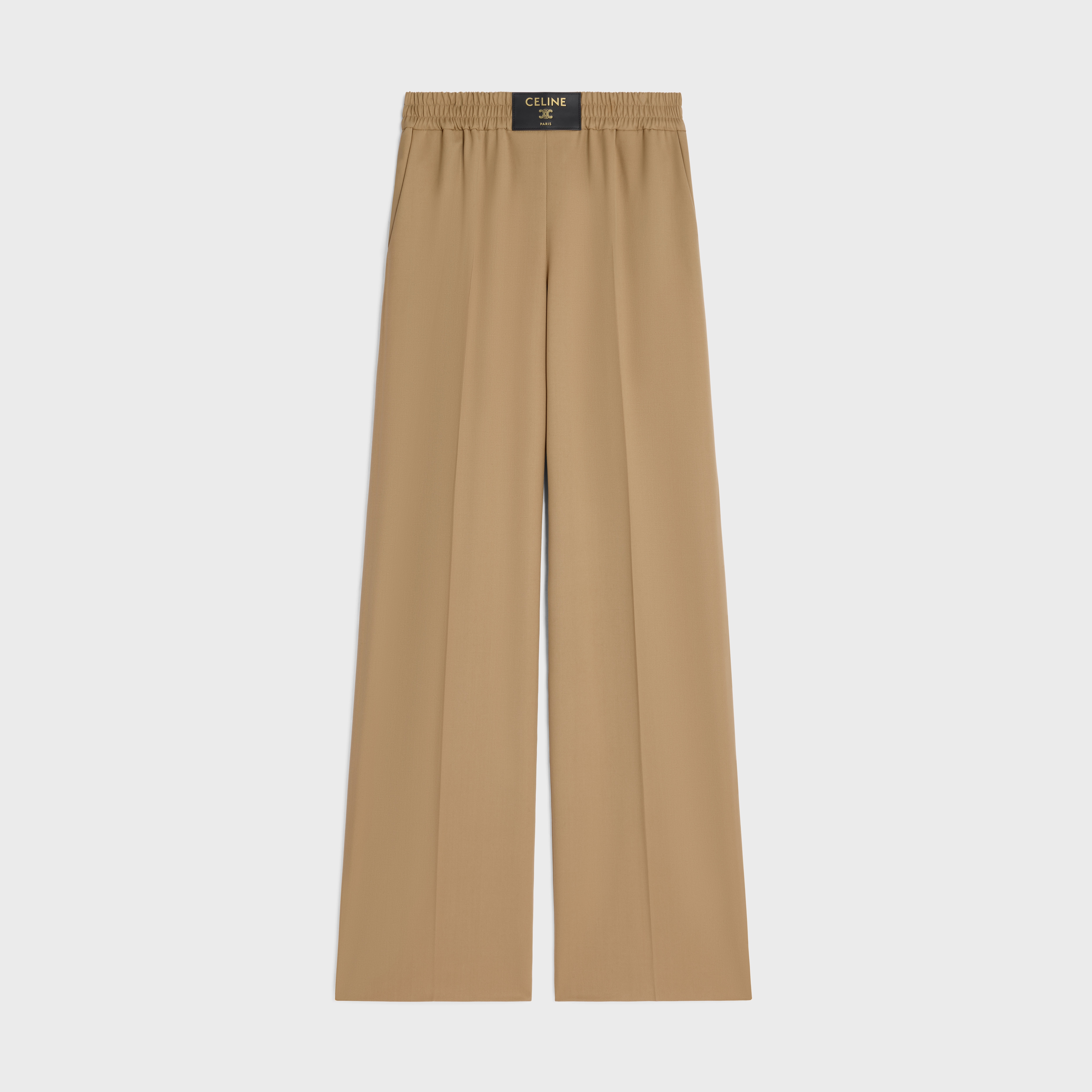 trousers IN wool twill - CAMEL | CELINE